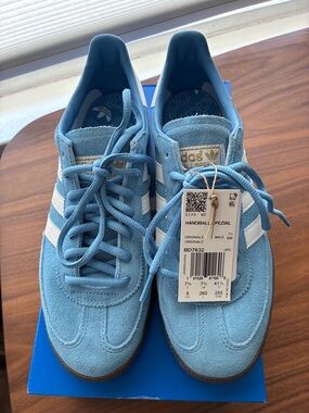adidas Handball Spezial Suede Sneakers - Light Blue/White